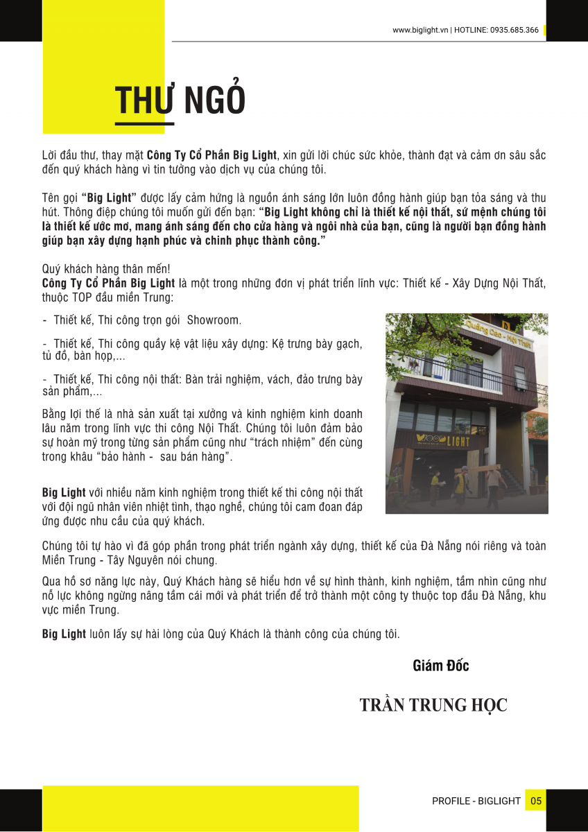 Hồ sơ năng lực Biglight - Trang 05
