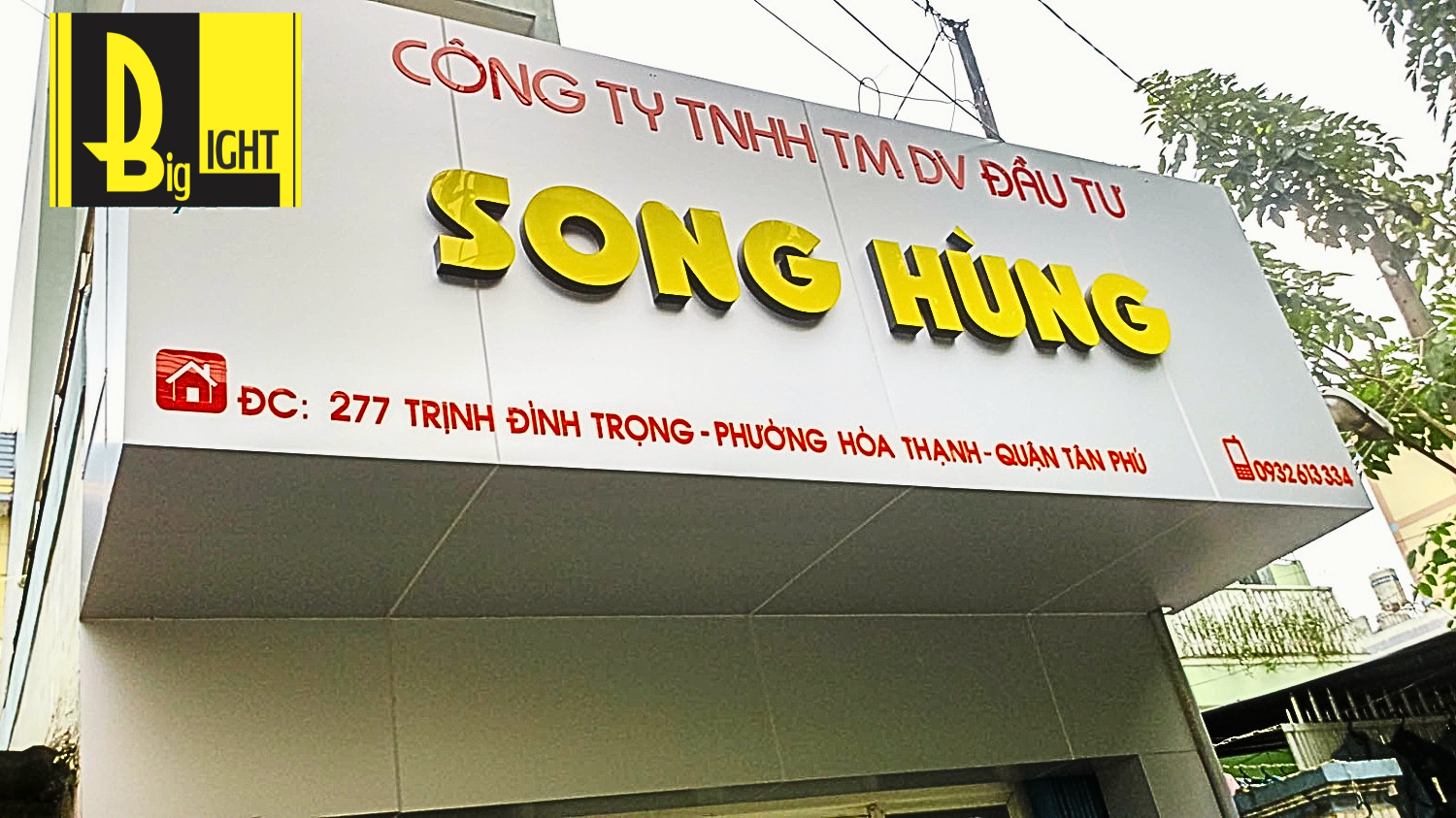 Làm bảng hiệu chữ nổi tòa nhà uy tín chuyên nghiệp bằng vật liệu cao cấp