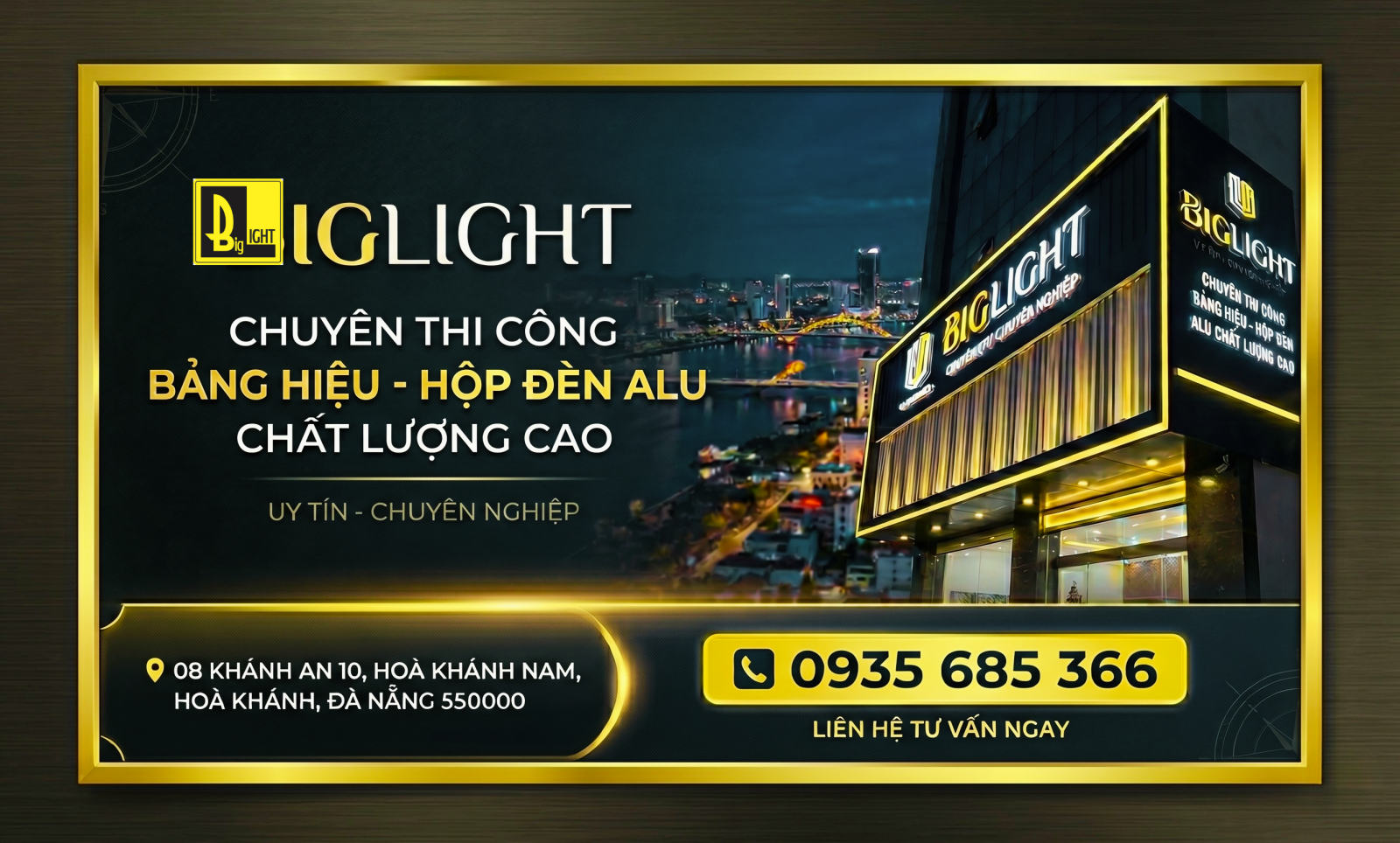 thiết kế thi công quảng cáo biglight