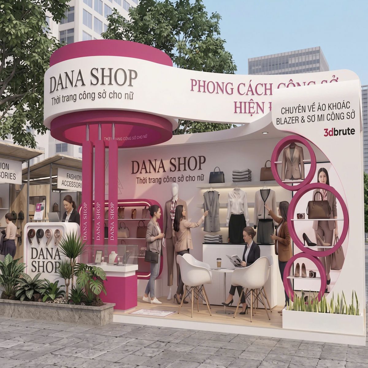Gia công booth sampling sản phẩm nhỏ gọn tinh tế
